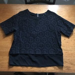 Banana Republic Black Lace Top